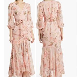 Eliza J Rushed Maxi Dress Boho Country Baby Doll